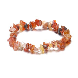 Newly Natural Stone Chip Beads Stretchy Bracelet Ethnic Style Colored Stone Bracelet dropshipping