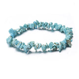 Newly Natural Stone Chip Beads Stretchy Bracelet Ethnic Style Colored Stone Bracelet dropshipping