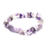 Newly Natural Stone Chip Beads Stretchy Bracelet Ethnic Style Colored Stone Bracelet dropshipping
